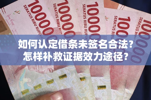 武汉如何认定借条未签名合法？怎样补救证据效力途径？